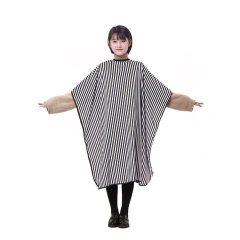 MINERVA THIN BLACK AND WHITE STRIPES CUTTING CAPE 62" X 55" product image