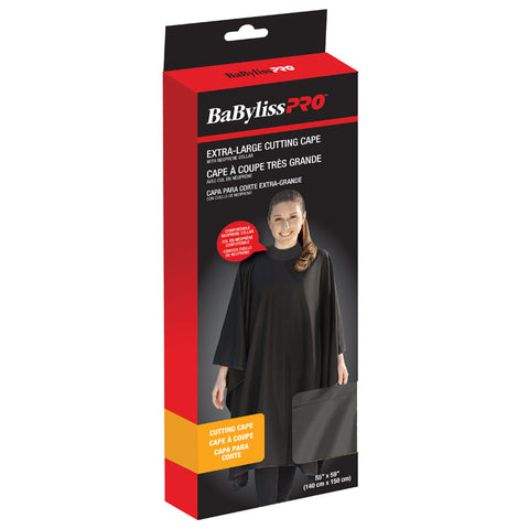 BABYLISSPRO EXTRA-LARGE NEOPRENE 54"X 59" COLLAR CUTTING CAPE