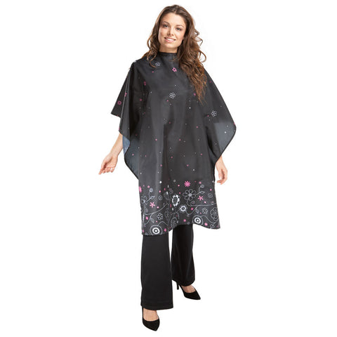 BABYLISSPRO CUTTING 44" X 48" CAPE FLORAL ACCENT product image