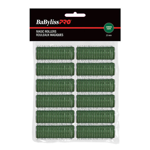 BABYLISSPRO SELF-GRIPPING VELCRO ROLLERS GREEN 20MM product image
